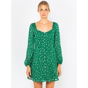 Zelené kvetinové šaty CAMAIEU - ženy