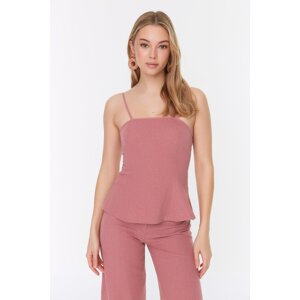 Trendyol Dried Rose Petite Strap Blouse