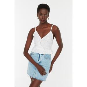 Trendyol Ecru Strappy Blouse