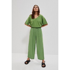 Viscose wide trousers