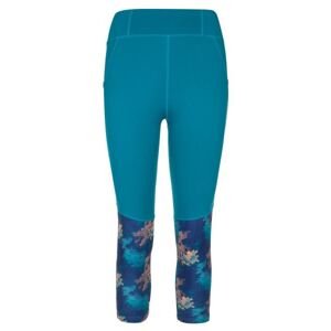 Women's 3/4 fitness leggings Kilpi SOLAS-W turquoise