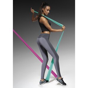 Bas Bleu VICTORIA two-tone sports leggings made of combined materials