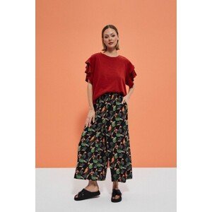 Culottes with a tropical print