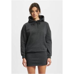 DEF Cropped Hoody Dress Beige Anthracite