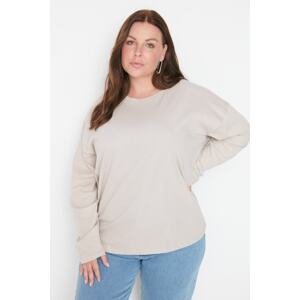 Trendyol Curve Stone Knitted T-shirt