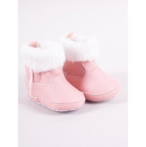 Detské zimné topánky Yoclub Yoclub_Velcro_Strappy_Girls'_Boots_OBO-0185G-0500_Pink