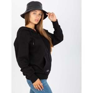 Black sweatshirt with zippered pockets SUBLEVEL