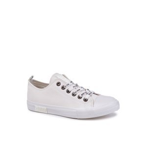 Big Star Men's Leather Sneakers KK174052 White