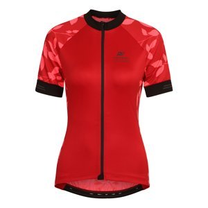 Women's cycling jersey ALPINE PRO BERESSA crimson variant pa