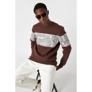 Koton Men's Brown Sweatshirt