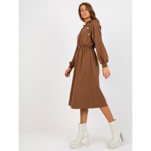 Brown hoodie dress