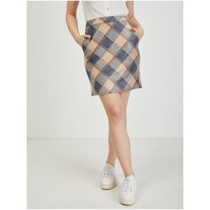 Beige-gray checkered skirt ORSAY - Ladies