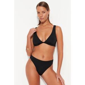 Trendyol Black Triangle Bikini Top