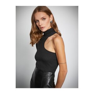 Koton Melis Ağazat X - Turtleneck Blouse with Window Detail