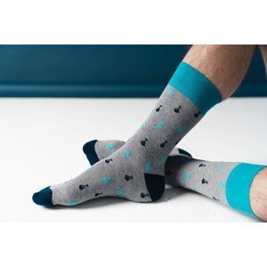 Sock Ties 051-135 Melange Grey Melange Grey