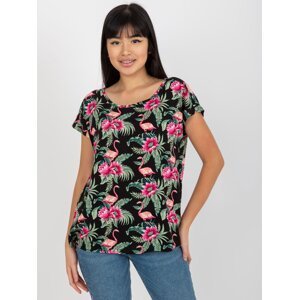Women's Blouse with Short Sleeves Sublevel - multicolored