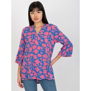 Women's Boho Blouse with 3/4 Sleeves Sublevel - Multicolor