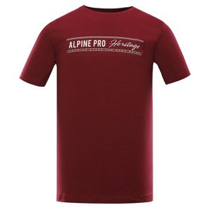 Men's cotton T-shirt ALPINE PRO ZIMIW pomegranate variant pe