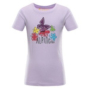 Children's cotton T-shirt ALPINE PRO MONCO pastel lilac pc variant