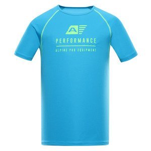 Men's functional T-shirt with cool-dry ALPINE PRO PANTHER neon atomic blue