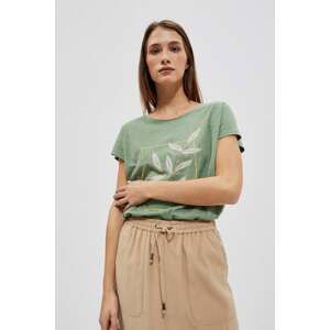 WOMEN'S T-SHIRTS L-TS-4044 OLIVE-HIGH