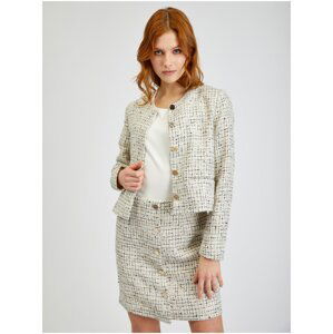 Orsay Cream Women's Patterned Jacket - Women