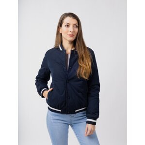 Women's Quilted Bomber Jacket GLANO - navy
