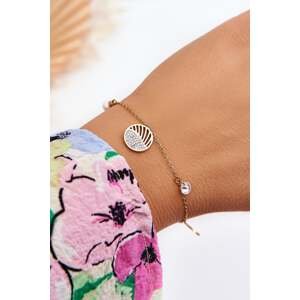 Ladies bracelet with fashion pendants gold