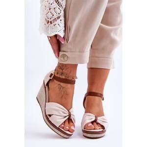 Women's wedge sandals Light Beige Daphne