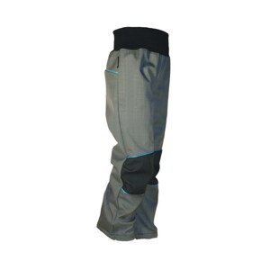 Children's softshell pants SUMMER / gray-black