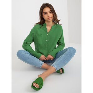 Green loose shirt blouse from OCH BELLA