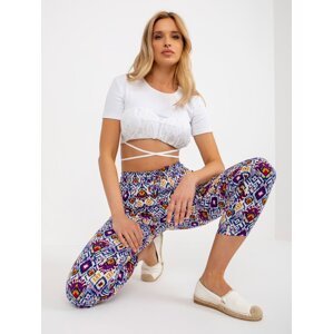 Purple summer patterned trousers SUBLEVEL