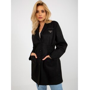 Black jacket jacket with pockets