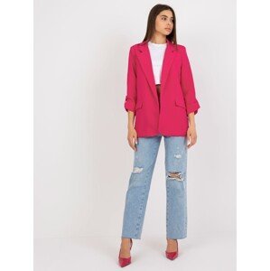 Pink blazer with rolled-up sleeves OCH BELLA