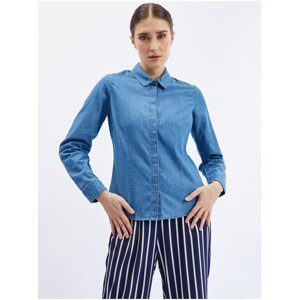 Orsay Blue Denim Shirt - Women