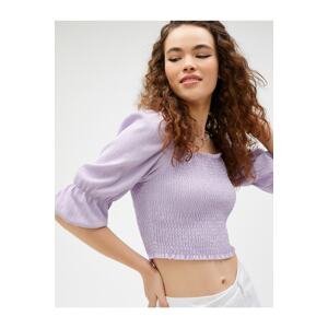 Koton Blouse - Purple - Fitted
