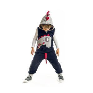 Denokids Dino Boys Sleeveless Vest Tracksuit Set