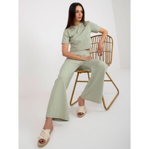 Mint two-piece casual set with trousers