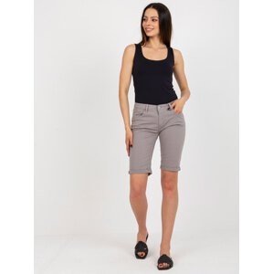 Grey cotton shorts SUBLEVEL for leisure time