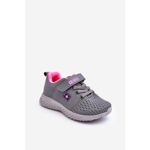Children's sports shoes zippered grey Brego