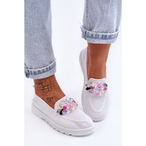 Women's Zippered Sneakers with Taylor White decoration