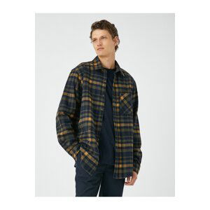 Koton Lumberjack Shirt Classic Collar Buttoned Long Sleeve with Pocket Detail