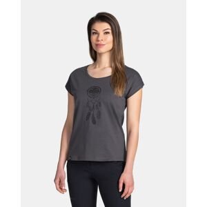 Women's cotton T-shirt KILPI ROANE-W Dark gray