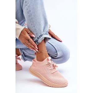 Women's Zippered Sport Shoes Pink Zauna
