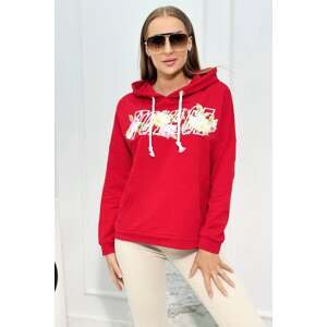 Sweatshirt with red Voyage lettering