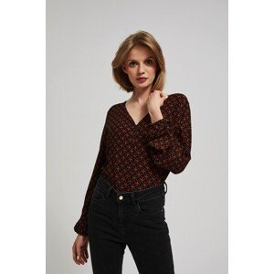 Blouse with geometric pattern