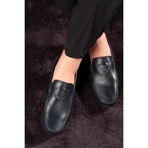Ducavelli Zwang Genuine Leather Men's Casual Shoes, Loafers, Lightweight Shoes, Genuine Leather Loafers.