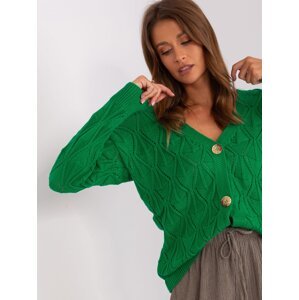 Green openwork cardigan from RUE PARIS