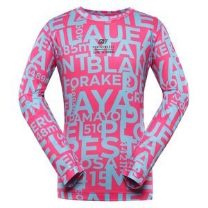Children's quick-drying T-shirt ALPINE PRO LOUSO pink glo variant pb