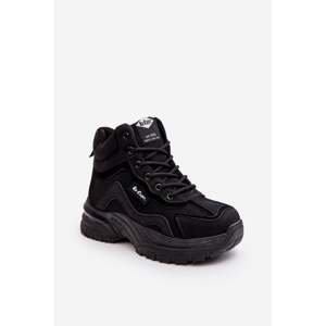 Women's Trapper Boots Insulated Lace-up Lee Cooper Black